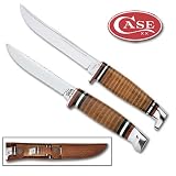 Case Leather Knife Two Piece Set