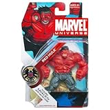 Hasbro Marvel Universe Year 2008 Series 1 Single Pack 4-1/2 Inch Tall Action Figure #28 - RED HULK with S.H.I.E.L.D File with Secret Code