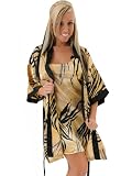 SeXy Satin Chemise Nightgown Set Robe Padded Hanger Zebra Animal Print