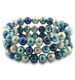 Honora Blue Moon Pearl Bracelets (Set of 3)