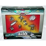 Micro Machines Star Wars the Empire Strikes Back Boxset (Millenium Falcon, Imperial AT-AT, Snowspeeder, Imperial Probot, Bespin Twin Pod cloud car, Tie Bomber, Boba Fett's Slave I, Rebel Transport)