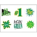Cheer Cheek Decal 150-pk. - Green
