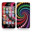 Protective Vinyl Skin Decal for iPod Touch 4G 4th Generation - Trippy Spiral