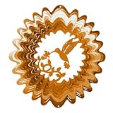 UPC 810331000170 product image for Hummingbird Wind Spinner Size: Large, Color: Copper | upcitemdb.com