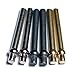 Wood Expressions WE Games Standard Metal Cribbage Pegs with Velvet Pouch - Set of 6 (2 Brass, 2 Silver, 2 Black)