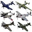 InAir WWII Planes 6 Piece Set with Aircraft ID Guide - Assortment 1 InAir WWII Planes 6 Piece Set with Aircraft ID Guide - Assortment 1