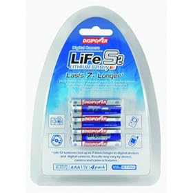 Digipower BL11AAA Li-Ion Disposable AAA Batteries (4 Pack) by DigiPower