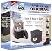 ITW Space Bag WBR-59160-4 Ottoman with Space Bag Push Down Vacuum Bag Inside, Brown, 13-1/4 by 14 by 13-1/4-Inch