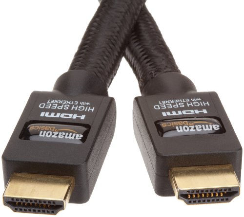 AmazonBasics High-Speed HDMI Cable with Ethernet - Braided (9.8 Feet/3.0 Meters)