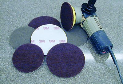 3M Scotch-Brite PR-HB Very Fine Grit, 6 x NH Aluminum Oxide Clean and Finish Disc with Hookit II Backing Maroon