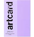 Paperchase 10 Sheets Of A4 Artcard. Lavender Design