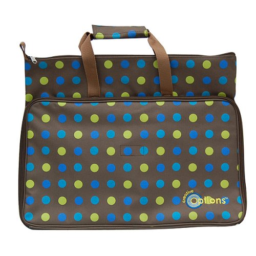 Creative Options Soft-Sided 700-110 Project Tote Chocolate Multi-Dot 18.375