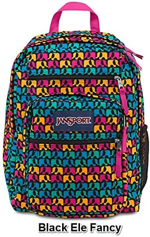 JanSport Big Student Boy Prints Backpack B1027: Black Ele Fancy