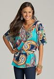 metrostyle X-Back Print Top