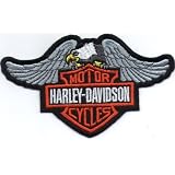 ' Harley Davidson Eagle ' Iron On Patch'
