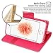 GOOSPERY Sonata Wallet for Apple iPhone SE Case (2016) iPhone 5S Case (2013) iPhone 5 Case (2012) Leather Stand Flip Cover (Hot Pink) IP5-SON-HPNK