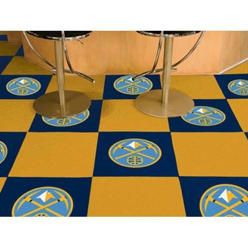 Denver Nuggets 18"x18" tiles Nba Carpet Tiles Set of 20 Carpet Tiles