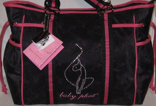 51HLAfOaYLL. SL500  Baby Phat Microfiber Diaper Bag   Rhinestone Logo