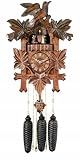 buy cheap price River City Clocks MD841-16 Eight Day Musical Cuckoo Clock with Dancers, Five Hand-Carved Birds And Maple Leaves, 16-Inch Tall