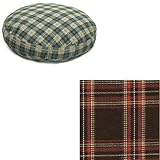O'Donnell Original Snoozer Round Pillow Dog Bed (Blackbourne Plaid, Large: 43in)