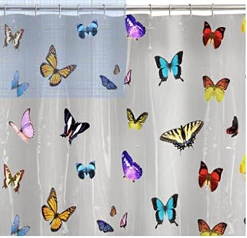 Sparkling Stars Maytex 13-Piece Papillion Peva Shower Curtain Set