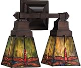 Prairie Dragonfly Two Light Wall Sconce by Meyda Tiffany