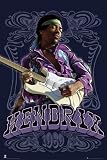 Jimi Hendrix 1969, Purple Music Poster Print - 24x36 Poster Print, 24x36 Poster Print, 24x36