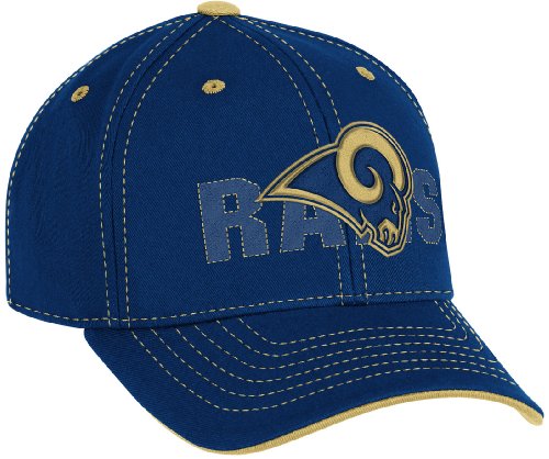 NFL Boy's End Zone Youth Structured Adjustable Hat - NE08B (St. Louis Rams, Youth 4-7)