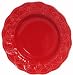 Majolica Ceramic Pottery Large Pasta Bowl with Grapes Design Red 13.75" D