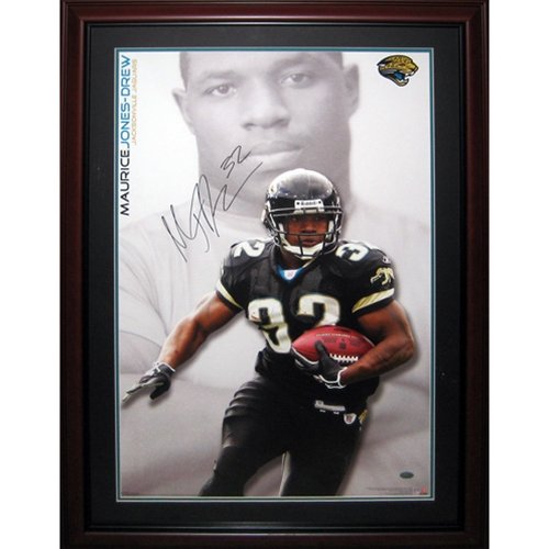 Maurice Jones-Drew Autographed Deluxe Framed Jacksonville Jaguars Poster