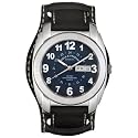 Field & Stream Men's Field Master Black Leather Strap Watch #F142GUSK