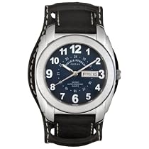 Field & Stream Men's Field Master Black Leather Strap Watch #F142GUSK