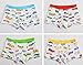 CHUNG Toddler Little boys 95% Cotton Boxer Briefs Underwear 4 Pack Car Print 3-7Y