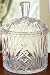 WELLINGTON 9 INCH COVERED JAR - WELLINGTON COLLECTION 9 INCH CRYSTAL COVERED JAR