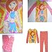 DISNEY CHEERLEADER KIM POSSIBLE PAJAMAS LONG PJS Cotton Girls