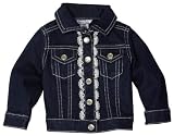 Hartstrings Baby-Girls Infant Stretch Denim Jean Jacket, Denim, 18 Months