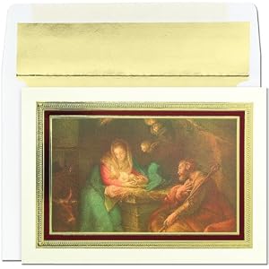 Framed Nativity Scripture Religious Christmas Cards -