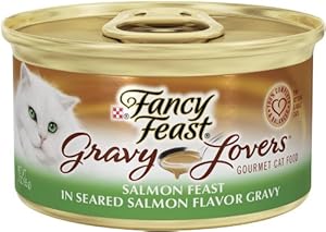 Purina Fancy Feast Gravy Lovers, Salmon, 3-Ounce (Pack of 24)