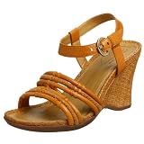 Rockport Women's Ranya Rope Wedge Sandal,Honey,9 M