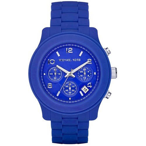 Michael Kors - Quartz with Blue Rubber Strap and Blue Dial Women's Watch - MK5293