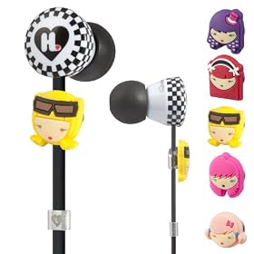 Monster  Harajuku Lovers Wicked Style In-Ear Headphones Featuring Interchangeable Faces: Electronics