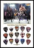 KISS Gold Edition Guitar Pick Display With 15 Guitar Picks A4 Size