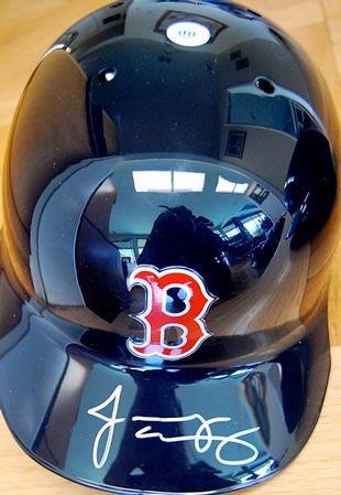 Boston Red Sox Jacoby Ellsbury Autographed / Signed Batting Helmet - Autographed MLB Helmets and Hats