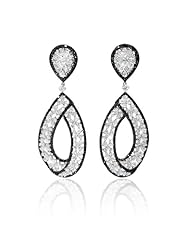 Diamond 18k White Gold Dangle Earrings