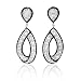 Diamond 18k White Gold Dangle Earrings