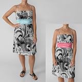 S Max by Adi High Waist Floral Print Dress