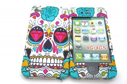 iphone-4-4S-Sugar-Skulls-Multi-Tattoo-Diamond-Eye-Trend-Fashion-Full-case-Cover-FrontBack