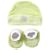 Luvable Friends Cap & Bootie Set in Green