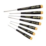 Wiha 27390 Slotted And Phillips Screwdriver Set, Precision ESD Safe, 7 Piece