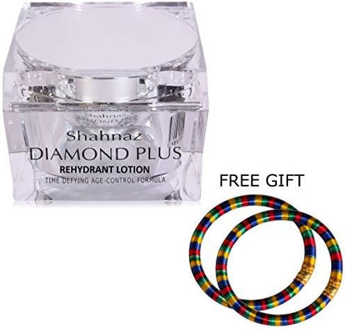 Shahnaz Husain Diamond Plus Rehydrant Lotion - 40g - with FREE GIFT (Pair of Multicolor Bangles) and FREE SHIPPING by SHAHNAZ HUSSAIN
